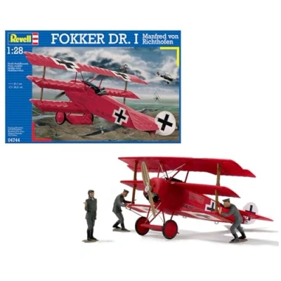 Imagen de Revell Dr.1 Avión Maqueta Fokker DR. I Manfred Von Richthofen, Kit de Modelo, Escala 1:28 (4744) (04744), Color Rojo