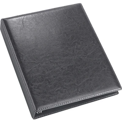 Imagen de VELOFLEX 5143780 Carpeta de anillas Exquisit DIN A4, carpeta, lámina blanda, aspecto cuero, mecanismo 4 anillas, 25mm, negro