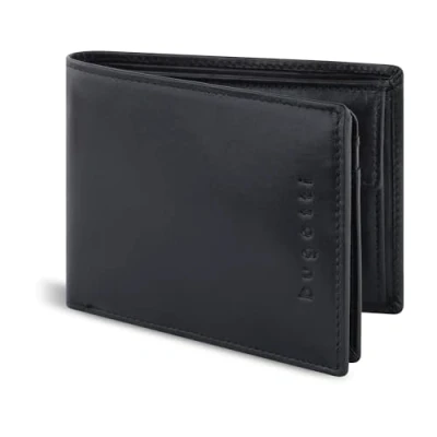 Imagen de bugatti Romano Cartera Hombre Piel con Seguridad RFID y Monedero Negro