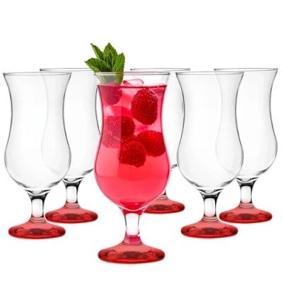 Imagen de Glasmark Krosno Set De 6 Copas Cóctel 420Ml Copa Ginebra Vino Agua Rojo