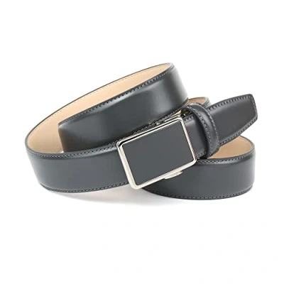 Imagen de Anthoni Crown Cinturón de Piel automático, Gris, 85 cm para Hombre