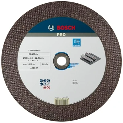 Imagen de Bosch 2 608 600 649 Disco de corte recto Expert for Metal A 30 R BF, 300 mm, 3,2 mm (pack 1)