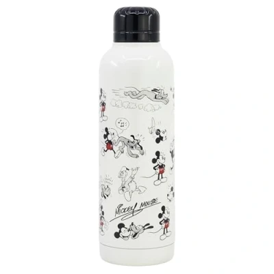 Imagen de Botella de agua reutilizable térmica acero inoxidable con doble aislamiento 515 ml Mickey Mouse Disney