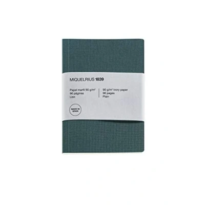 Imagen de Miquelrius Cuaderno Reciclado, Cubierta de Papel con Aspecto Tela, Tamaño A5, 148 x 210 mm, 96 Páginas Lisas 90 g/m² color Marfil, Diseño Tela