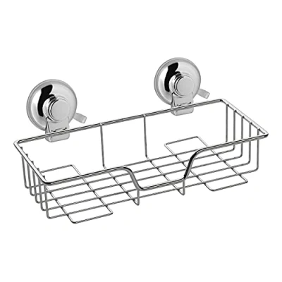 Imagen de Gedy Hot Porta objetos rectangular ventosa Cromo