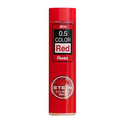 Imagen de Pentel Minas Ain Stein 0,5mm rojas