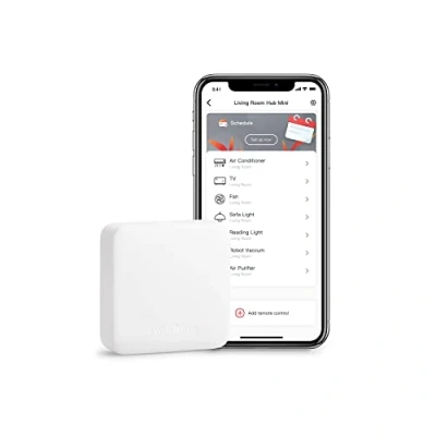 Imagen de SwitchBot Hub Mini Control Inteligente infrarrojo para luz, televisión, Aire Acondicionado, aspiradoras Robot Enlace a Wi Fi (White)