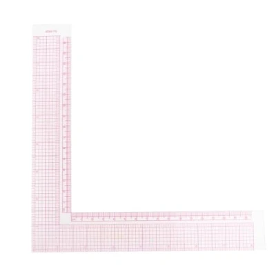 Imagen de FTVOGUE Regla de Plástico en Forma L, Utilizada para Confección Prendas y Diseño Costura Artesanal, Multiusos (5808)