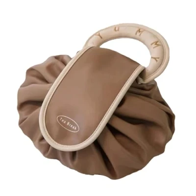 Imagen de Bolso De Moda Maquillaje con Cordón Perezoso, Organizador Bolsas Cosméticos Viaje, Bolsa Viaje Portátil Gran Capacidad Asa Y para Viajar