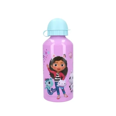 Imagen de My sweety pop Gabby Cantimplora para niña (aluminio niños, guarderías, escuelas, vacaciones, comidas, 19 cm, 500 ml, hidratación, idea de regalo, color azul y morado