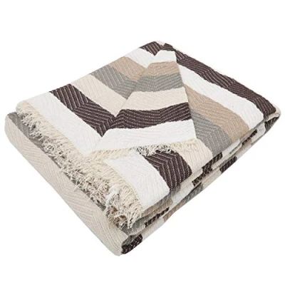 Imagen de MERCURY TEXTIL Colcha Multiusos Sofa,Manta Foulard,Plaid para Cama,Cubresofa Cubrecama,jarapas,Comoda Practica y Suave. Poliester Algodón (180 x 260cm, Espiga Multicolor)
