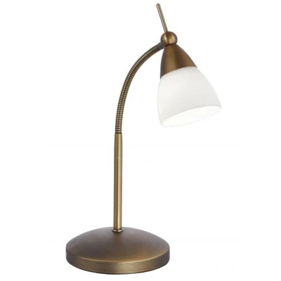 Imagen de Paul Neuhaus Pino lámpara de mesa, latón antiguo, 45 cm, atenuable