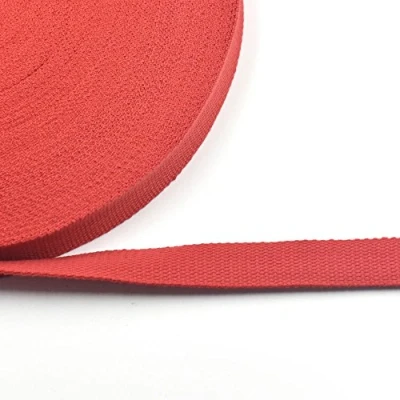 Imagen de 9 metros de cinta algodón tejido trenzado 25 mm para hebillas, bolsas, bolsos mano, correas, cinturones, 6 colores