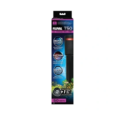 Imagen de Fluval Calentador Totalmente electrónico T50 para acuarios de Agua Dulce hasta 15 galones.