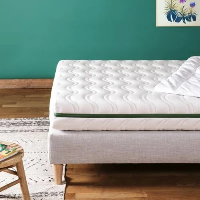 Imagen de Kadolis Colchón Infantil 90x190x12 cm Aloe R de Espuma y látex 2 Superficies para Dormir Funda extraíble Lavable Certificado OekoTex Fabricado en España