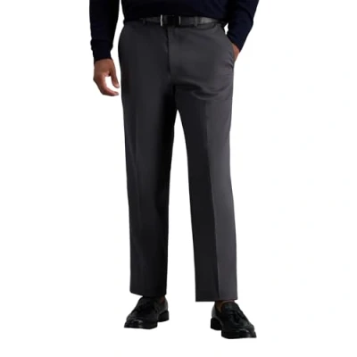 Imagen de Haggar Pantalón Casual para Hombre, sin Plancha, Color Caqui, Ajuste clásico, Parte Delantera Plana, Gris Oscuro, 44W/30L