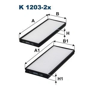 Imagen de FILTRON K 1203 2x Filtro de habitáculo partículas 259 114 20 KIA: CARENS 2, 1