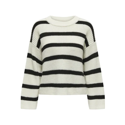 Imagen de JDY Jdyjusty Stripe Jersey de punto, Mujer, Talla: Large, Eggnog