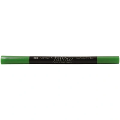 Imagen de Rotulador para tela Fabrico Dual Marker Spring Green Color 122