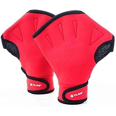 Imagen de Pure2Improve P2I200260 Guantes de Natación, Unisex Adult, Rojo, L