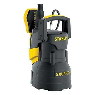 Imagen de Stanley SXUP400PCE Bomba Sumergible para Aguas Limpias (400 W, Caudal max. 9.000 l/h, Prevalencia 8 m)