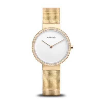Imagen de BERING Reloj de Cuarzo para Mujer, Colección Classic Acero Inoxidable y Cristal Zafiro 14531 330, Dorado