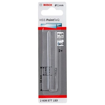 Imagen de Bosch Professional 2 brocas helicoidal HSS PointTeQ (para metal, 1 x 12 34 mm, Accesorio de taladro), Diámetro mm