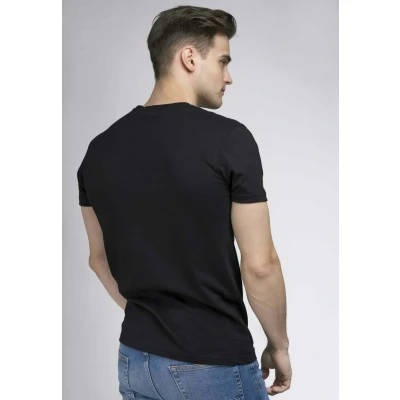 Imagen de Lonsdale ONE TONE Camiseta estampada, Hombre, Talla: Small, Black/red