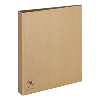 Imagen de Pagna Carpeta de anillas A4, práctico mecanismo 2 anillas, cartón gris resistente cubierto con papel kraft