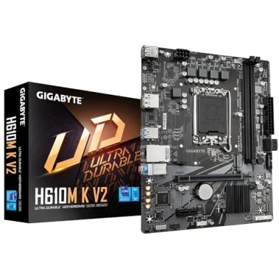 Imagen de GIGABYTE H610M K V2 Placa Base Procesadores Intel Core 14ª generación, hasta 5600 MHz DDR5, 1xPCIe 3.0 M.2, LAN 1GbE, USB 3.2 Gen 1