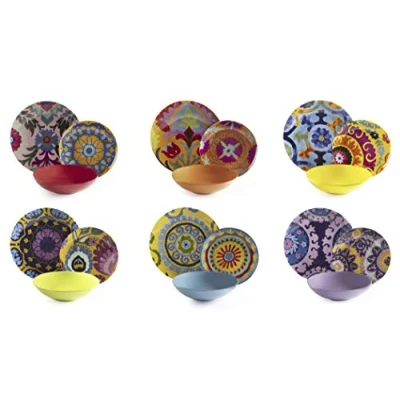 Imagen de Excelsa New Delhi Juego de platos 18 piezas, porcelana