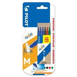Imagen de Pilot Frixion Ball Bolígrafo (Negro, Azul, Verde, Rojo, Negro, Bolígrafo, Medio, Alrededor, 0,7 mm)