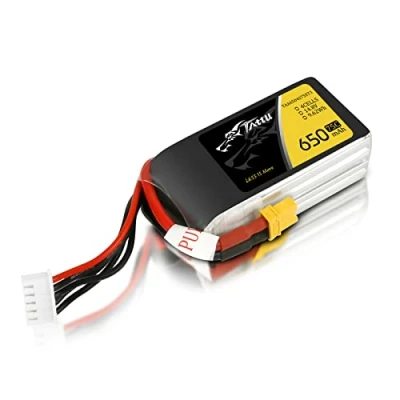 Imagen de tattu 650 mAh 4S1P 75 C 14.8 V Lipo batería Pack con XT30 Conector para UAV dron cuadricóptero Multi Rotor FPV 150 tamaño , color/modelo surtido