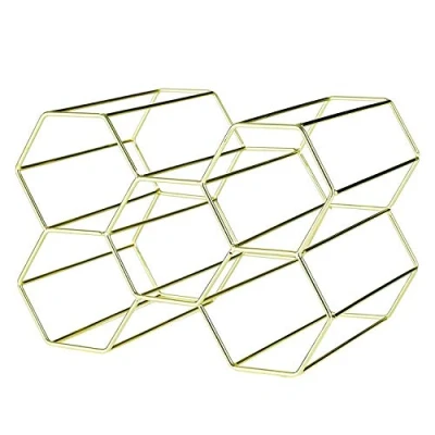 Imagen de Viners 0302.217 Estante para Botellas, Acero Inoxidable, Dorado