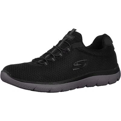 Imagen de Skechers Wide Fit Summits Zapatillas, Hombre, Talla: 41, Black/charcoal Zapatos