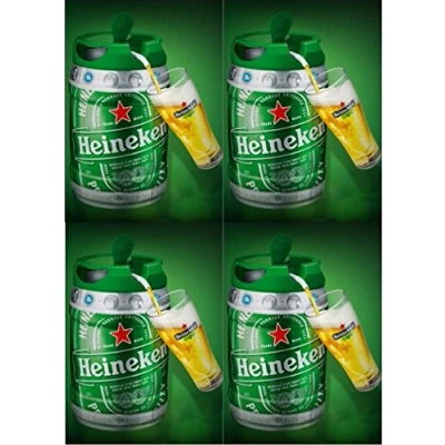 Imagen de 4 x 5 l Barril con grifo (de Heineken draught Keg 5%