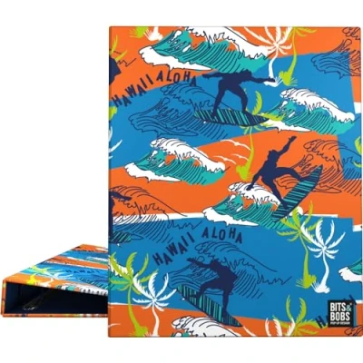 Imagen de Grafoplás Carpeta Archivadora A4 Diseño Hawaii Bits&amp;Bobs Pop Up Desing 4 Anillas Mixtas 25mm Certificado FSC Plastificado Brillo Perfecto Material Escolar