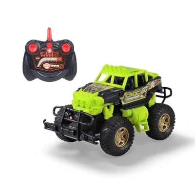 Imagen de Dickie Toys Croc Commander Vehículo teledirigido (21 cm, Escala 1:18), Coche Todoterreno con Mando a Distancia de 2 Canales para niños Partir 3 años