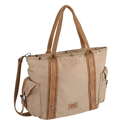 Imagen de Aruba Bolsa de la Compra con Cremallera (tamaño Mediano), Color Beige