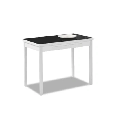 Imagen de ASTIMESA Mesa de Cocina Extensible, Negro, 140 x 50 cm