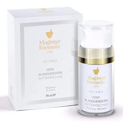 Imagen de Crema Antimanchas Despigmentante Blanqueadora Facial Elimina y reduce manchas de la piel cara Efecto Antiedad Antiarrugas Día noche Magister Formula