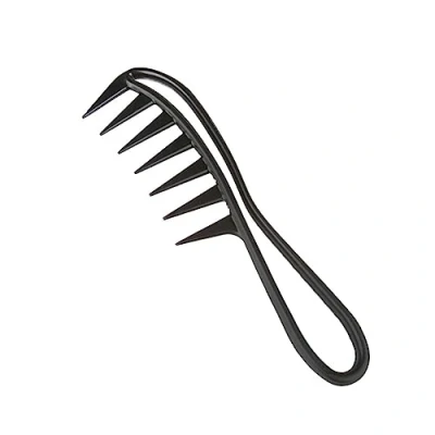 Imagen de JDXun Peine de Dientes Anchos, Tiburón, Profesional para Peluquería, Hombre, pelo Rizado Antiestático(Negro)