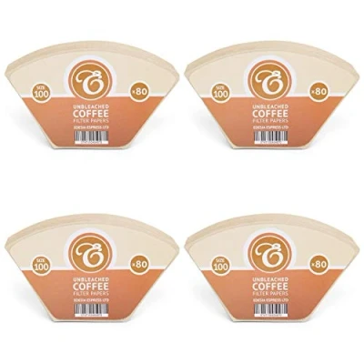 Imagen de Pack de 320 filtros papel Para café Tipo cono Aromaboy Melitta Sin blanquear Tamaño 100