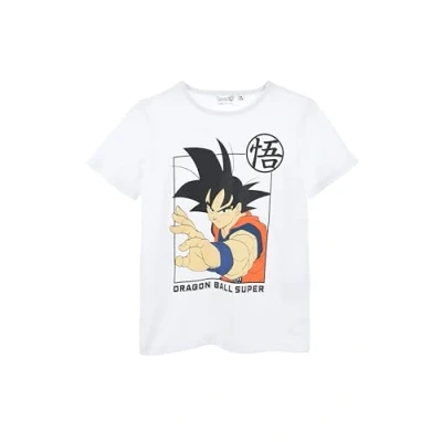 Imagen de Dragon Ball Z Camiseta para Niño, Goku Algodón Suave Diseño Super de Manga Corta Niños y Adolescentes, Talla 4 Años Blanco