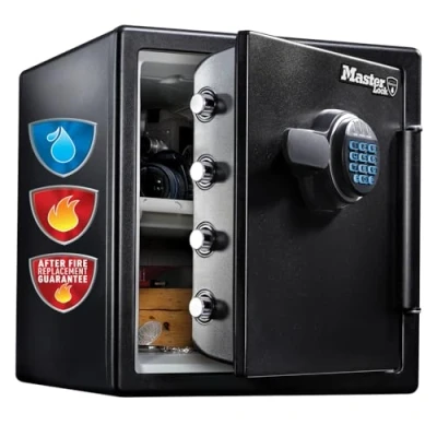 Imagen de Master Lock Caja Fuerte de Seguridad [Ignifuga y Resistente al Agua] [Combinación Digital] [X Large] LFW123FTC, Negro, Extra Large/ 33 Litros