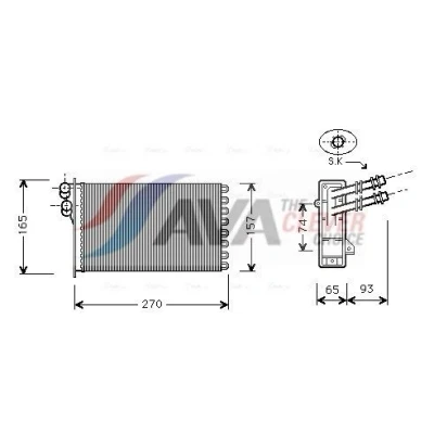 Imagen de PRASCO VN6173 Radiador de Calefaccion Con acoplamientos rápidos VOLKSWAGEN: Golf 4, 4 Variant, New Beetle Hatchback, SEAT: Leon I Hatchback