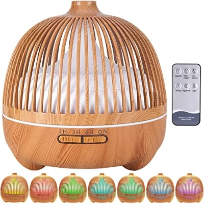Imagen de VIPNAJI Humidificador ultrasónico y difusor de Aroma 550 ml.Ultra silencioso,Apagado Automático.Humidificador Aceites Esenciales con Control Remoto LED 7 Colores para Hogar, Oficina, SPA, Bebé