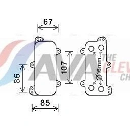 Imagen de PRASCO VN3392 Radiador de Aceite VOLKSWAGEN: Touareg I, Transporter 5, Multivan 5 (7HM