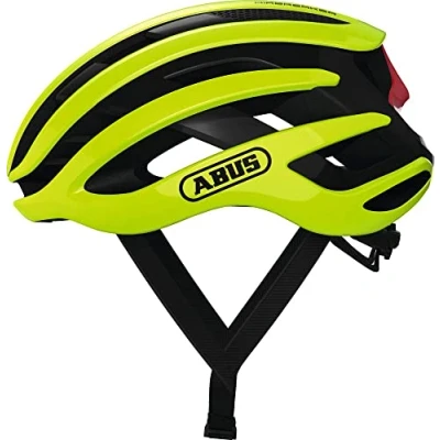 Imagen de Abus AirBreaker Casco de bicicleta contrarreloj alta gama para ciclismo deportivo profesional Unisex, hombre y mujer, Amarillo (neon yellow), S (51 55 cm)