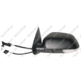 Imagen de Espejo retrovisor Prasco SK0247124 izquierda imprimado ajustable desde interior, Ajuste por cable, asférico SKODA: Octavia II Hatchback